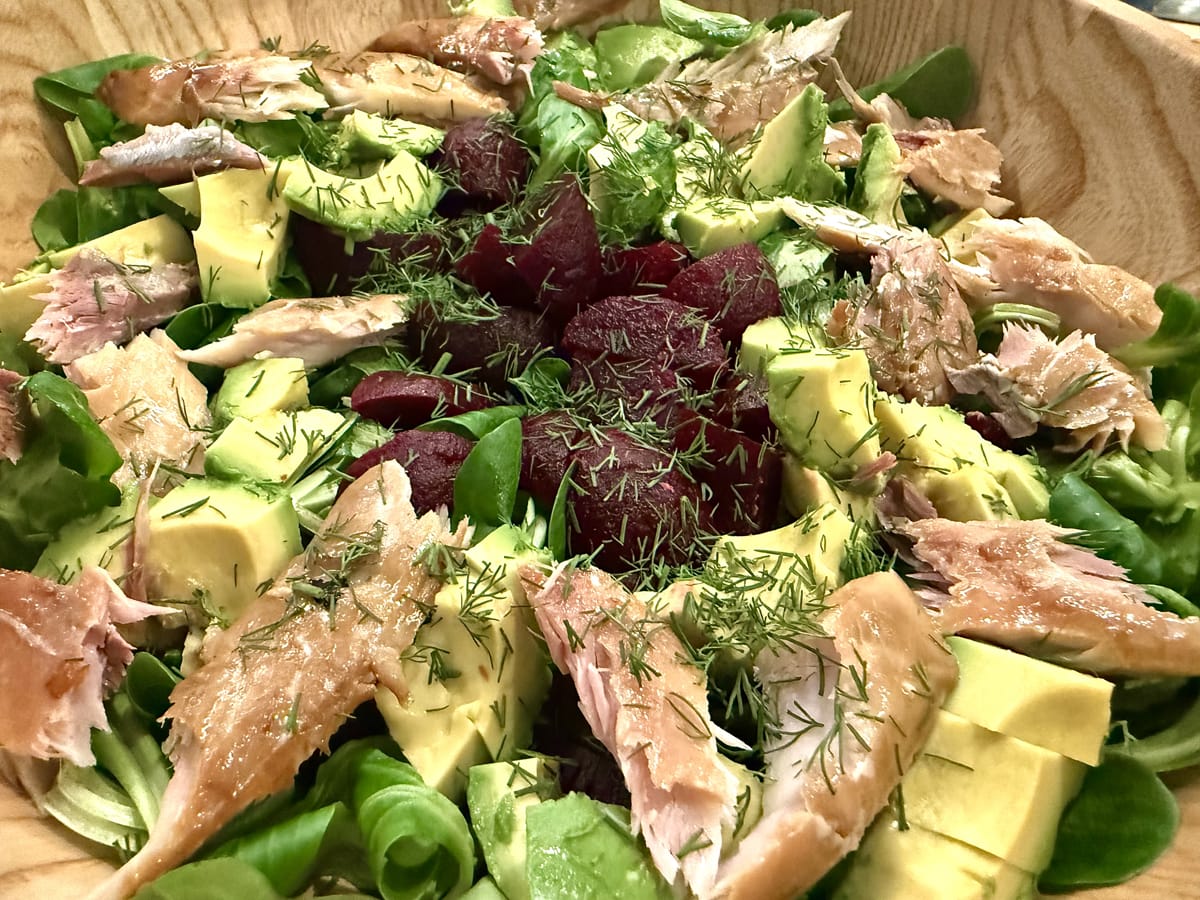 Mackerel and Beetroot Salad