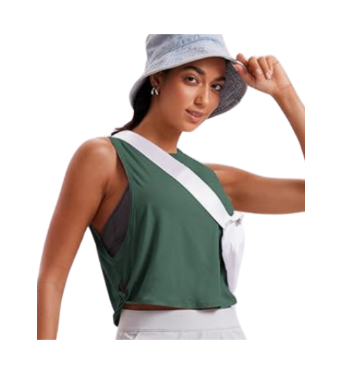 green sports top